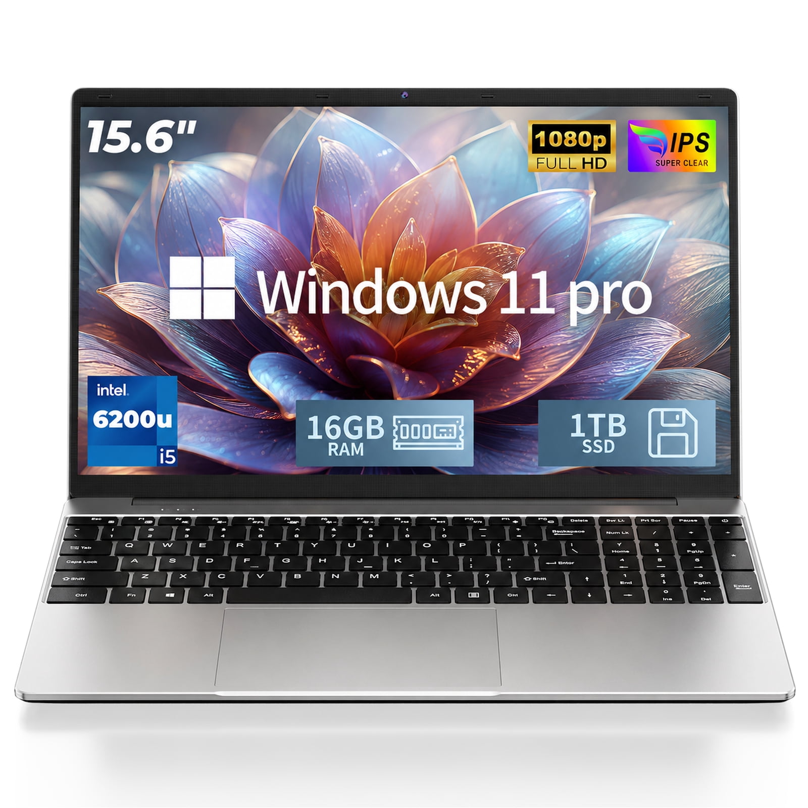 Chheart 2026 New 15.6" Traditional Laptop Computer,Core i5 6200U up to 2.8GHz,16GB,1TB Ssd,1080P Ips,Win 11 Pro,TF Card Slot for Work,Study & Home