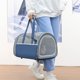 thumbnail image 5 of Bolsa de transporte plegable para gatos | Transportín de viaje portátil y transpirable para gatos y perros pequeños | Bolsa ligera de mano para mascotas al aire libre | Almacenamiento plegable para, 5 of 5