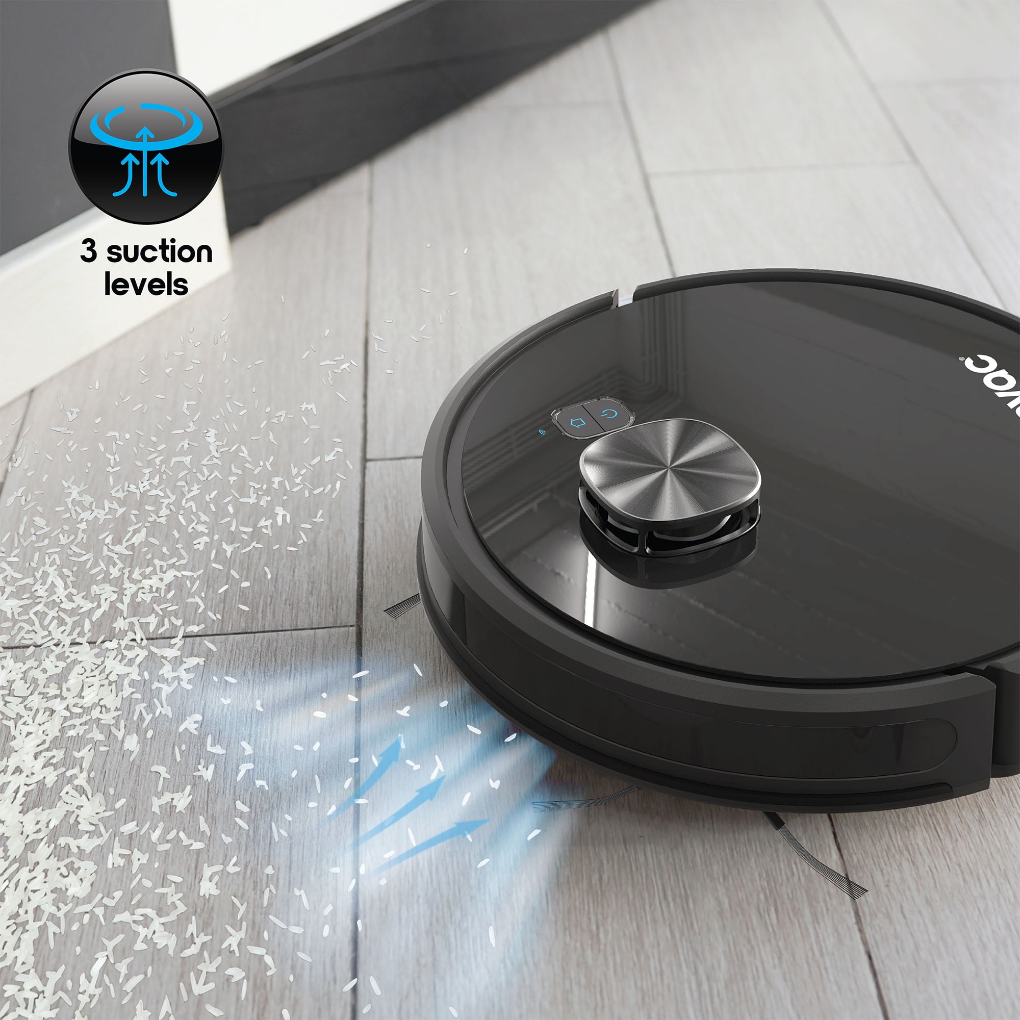 Ionvac OptiMax LiDAR Robotic Vacuum Cleaner with Wi-Fi & App Control — Smart Mapping, 360° Navigation, HEPA Filter, Auto-Dock for Carpet, Hardwood & Tile