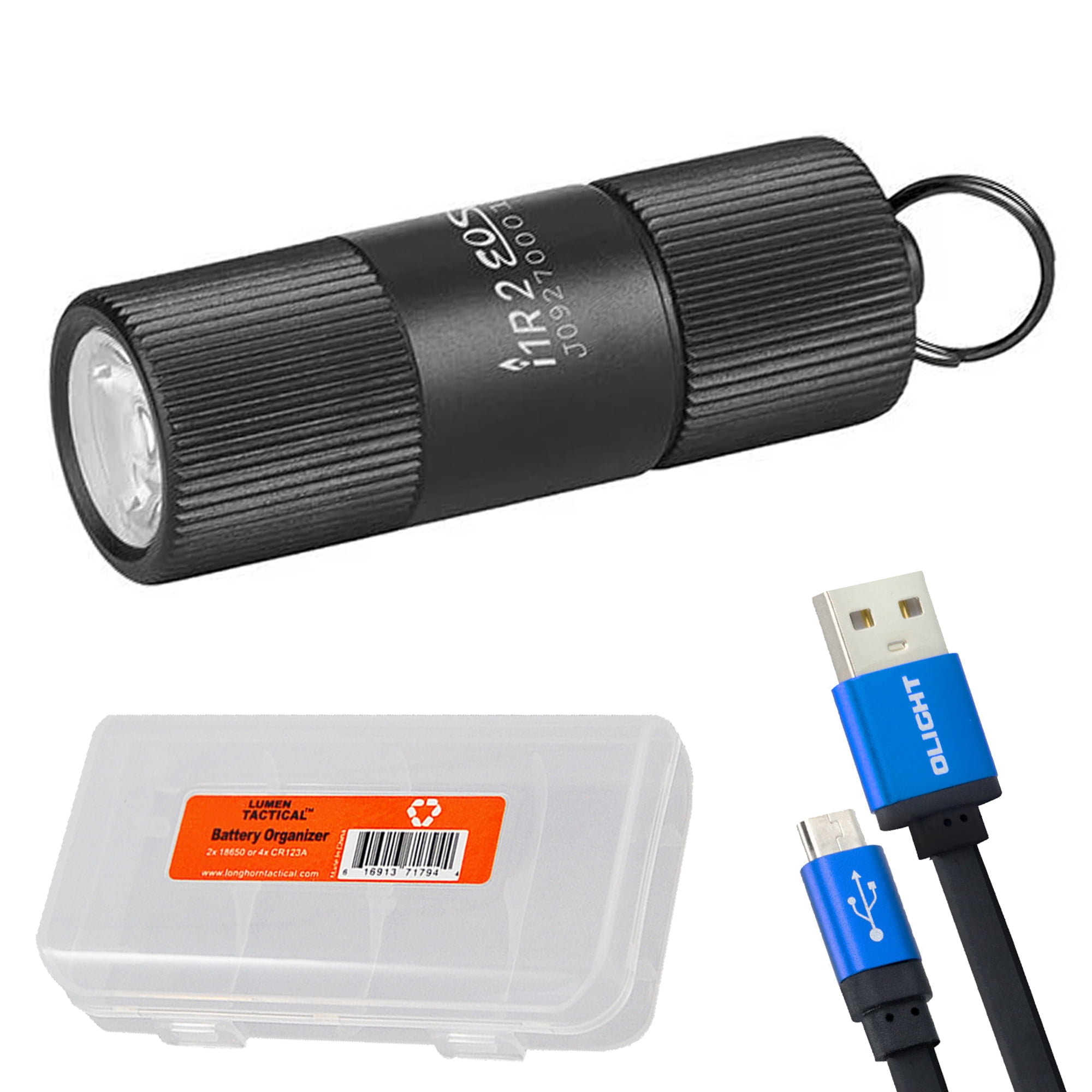 OLIGHT I1R 2 Eos 150 Lumens USB Rechargeable Tiny Keychain Pocket Flashlight 