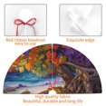 thumbnail image 3 of KLL 48" Christmas Tree Skirt Colorful Maple Leaf Beach Turtle Xmas Tree Skirts Mat for New Year Xmas Holiday Party Indoor Outdoor Home Decoration, 3 of 5