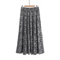 thumbnail image 5 of WRKEKC Flowy Skirts for Women Boho Floral Print Elastic Waist Beach Skirt with Ruffle Trim and Lightweight, 5 of 5