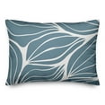 thumbnail image 2 of Creative Products Blue Modern Leaf Lines 14x20 Indoor / Outdoor Pillow, 2 of 3