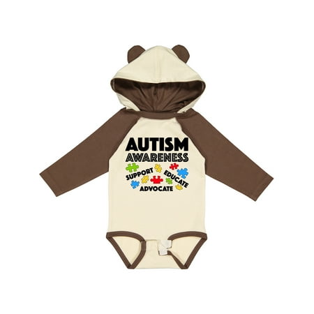 

Inktastic Autism Awareness- Support Educate Advocate Gift Baby Boy or Baby Girl Long Sleeve Bodysuit