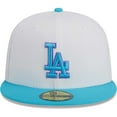 thumbnail image 2 of Men's New Era White Los Angeles Dodgers  Vice 59FIFTY Fitted Hat, 2 of 5