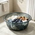 thumbnail image 6 of Thick Clear Plastic Basin, Large Laundry Wash Tub, Multipurpose Round Container for Face Bath Storage Household Bathroom Kitchen Indoor Use, 6 of 6