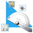 thumbnail image 3 of 2Pcs 180 Degree Protractor Metal Angle Finder Goniometer Angle Ruler Stainless Steel Woodworking Tools Rotary Measuring Ruler ,Easy to Use, 3 of 4