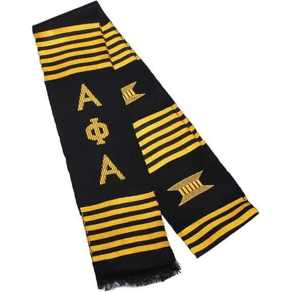 Alpha Phi Alpha - Black ANd Gold Fraternity Stole