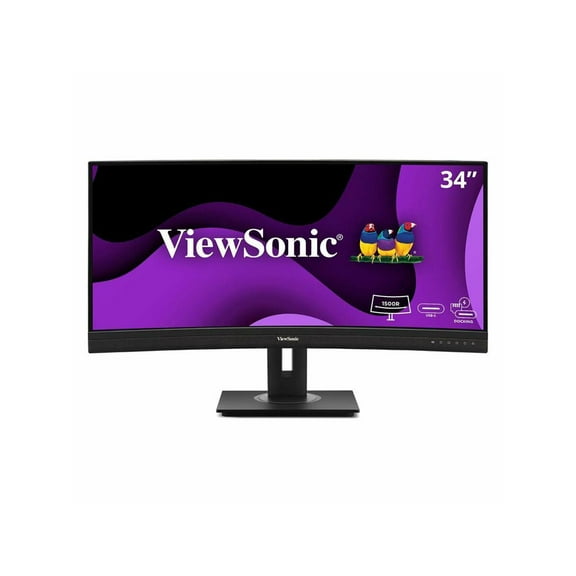 ViewSonic VG3456CA 34" 21:9 4K Ultra WQHD 100Hz USB-C Docking Curved IPS LED Monitor