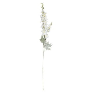 Real Touch™ White Delphinium Artificial Floral Stems, Set of 6