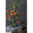 thumbnail image 2 of Vallotton, Felix 13x18 Gold Ornate Wood Framed with Double Matting Museum Art Print Titled - Bouquet De Capucines, 2 of 4