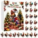 thumbnail image 2 of Calendario de cuenta regresiva para Navidad 2025 con gallo | Calendario de Adviento de 24 días con adorno colgante plano de acrílico | Decoración festiva conmemorativa para pared o árbol, 2 of 5
