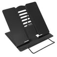 thumbnail image 1 of Desk Book Stand Metal Reading Rest Book Holder Angle Adjustable Stand Document Holder Portable Sturdy Lightweight(Black), 1 of 8