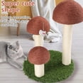 thumbnail image 4 of 3 Mushroom Pole Cat Scratching Post | Natural Sisal Cat Scratchers with Interactive Toys, Plastic Material for Cats, 4 of 8