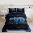 thumbnail image 2 of Homewish Adult Wildlife Bear Bedding Comforter Set, Rustic Lodge Cabin Twin Comforter Sets, Animal Wildlife Reversible Bedding Set, Breathable Home Decor, 2-Piece, 2 of 8