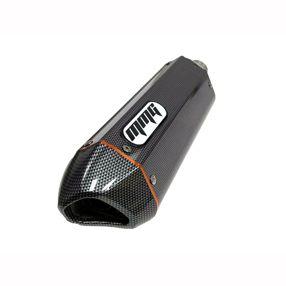 Exhaust System Muffler for GY6 50cc 4 Stroke Scooters (Carbon Fiber Finish)