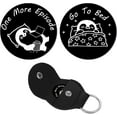 thumbnail image 2 of 1 set Pocket Hug Token Long Distance Relationship Keepsake Keychain Making Kit Including PU Leather Holder Case Keychain Findings, 2 of 8