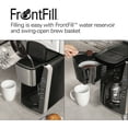 thumbnail image 2 of Hamilton Beach Front Fill 12-Cup Programmable Drip Coffee Maker Machine with Glass Coffee Pot, Cafetera, Black, 2 of 8