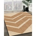 thumbnail image 2 of Ahgly Company Indoor Round Patterned Khaki Gold Area Rugs, 7' Round, 2 of 6