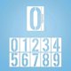 thumbnail image 2 of 20cm (8) Large Number Stencils, 0 to 9 Number Template Plastic Reusable Curb fg2025031702342, 2 of 5
