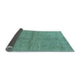 thumbnail image 2 of Ahgly Company Indoor Square Abstract Light Blue Modern Area Rugs, 5' Square, 2 of 4