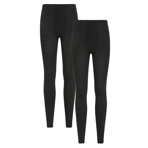 Mountain Warehouse - Mallas Térmicas para Mujer - Pack de 2 (Negro)