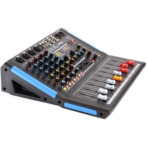 Pyle 4-Channel Bluetooth DJ Mixer with USB, Black
