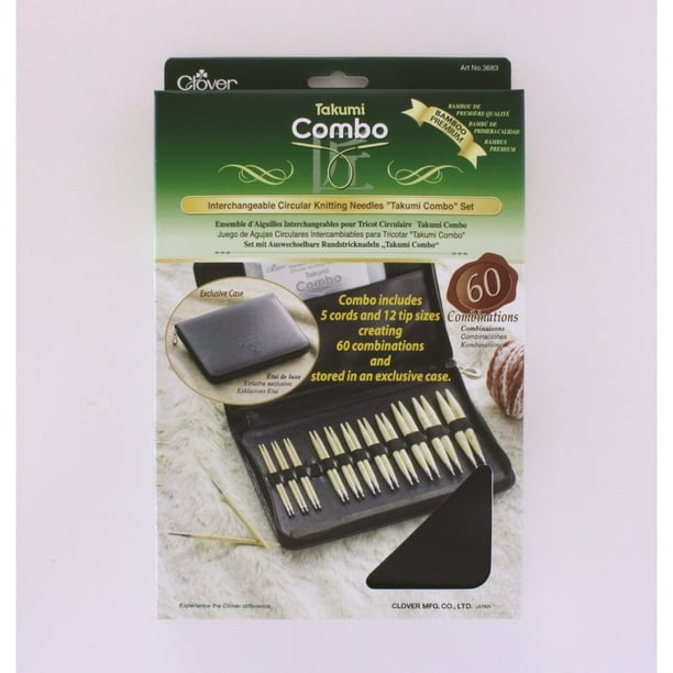 Clover Takumi Interchangeable Circular Knitting Needle Set Walmart