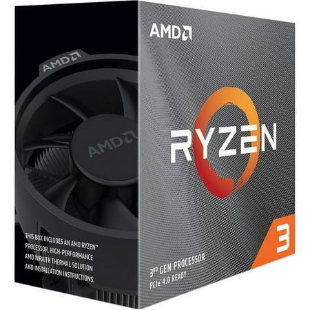 AMD - Ryzen 3 3100 3rd Gen 4-core, 8-threads Unlocked Desktop Processor with Wraith Stealth