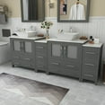 thumbnail image 3 of Vanity Art 84 in. W Double Sink Bathroom Vanity with Engineered Marble Top and Two Free Mirror, 3 of 10