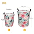 thumbnail image 3 of Fotbe Roses and Butterflies Cesto de Ropa con Asas, Cesto Impermeable de Gran Capacidad, Bolsa de Lavado para Dormitorio, Cesto de Ropa con Ruedas y Asas-Small, 3 of 6