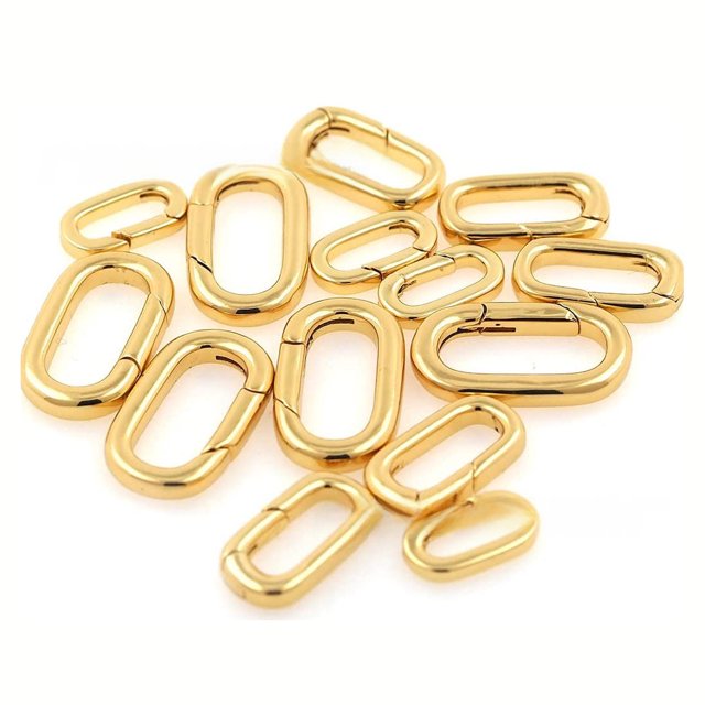 diy Accessories Conventional Jewelry Buckle Jewelry Buckle Necklace Buckle Oval Rectangular Spring Ring Denim Buckle