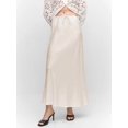 thumbnail image 6 of Skirt for Women Elegant High Waisted A Line Satin Skirts Midi Bodycon Skirt Beige XL, 6 of 10