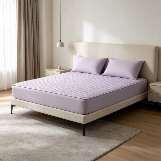 Quilted Waterproof Bed Cover Complete Set For Mattress Protection Summer Ice Silk Mat