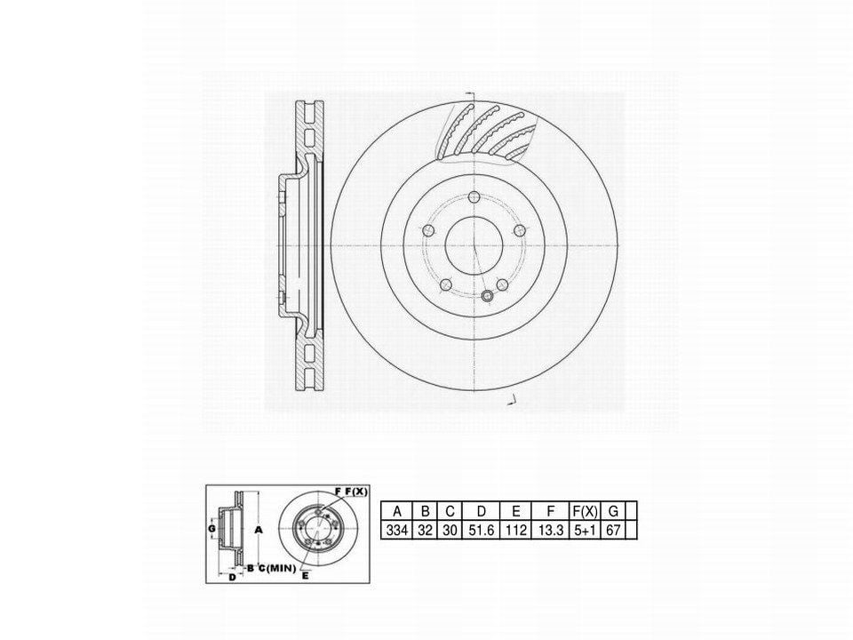 Winstop Brake Rotor, Front WS243113, Mercedes-Benz SL500 2002-1999