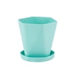 thumbnail image 2 of Flower Pots, Zzbeans Thick Plastic Planters with Drainage Holes, Large Resin Planter for Indoor Outdoor Balcony Garden Windowsill Decor, Green, 2 of 2