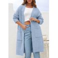 thumbnail image 2 of Cardigan PRETTYGARDEN 2025 Azul Manga Larga Mediana, 2 of 8