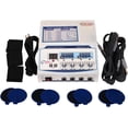 thumbnail image 2 of Adjustable 4 Channel Electrotherapy Home & Personal Use Physical Pulse Massager  With Accessories Pads, 2 of 5