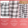 thumbnail image 4 of Just Love Women's Plaid Pajama Pants in 100% Cotton Jersey - Comfortable Sleepwear for Women (Mint - Plaid, Large), 4 of 7