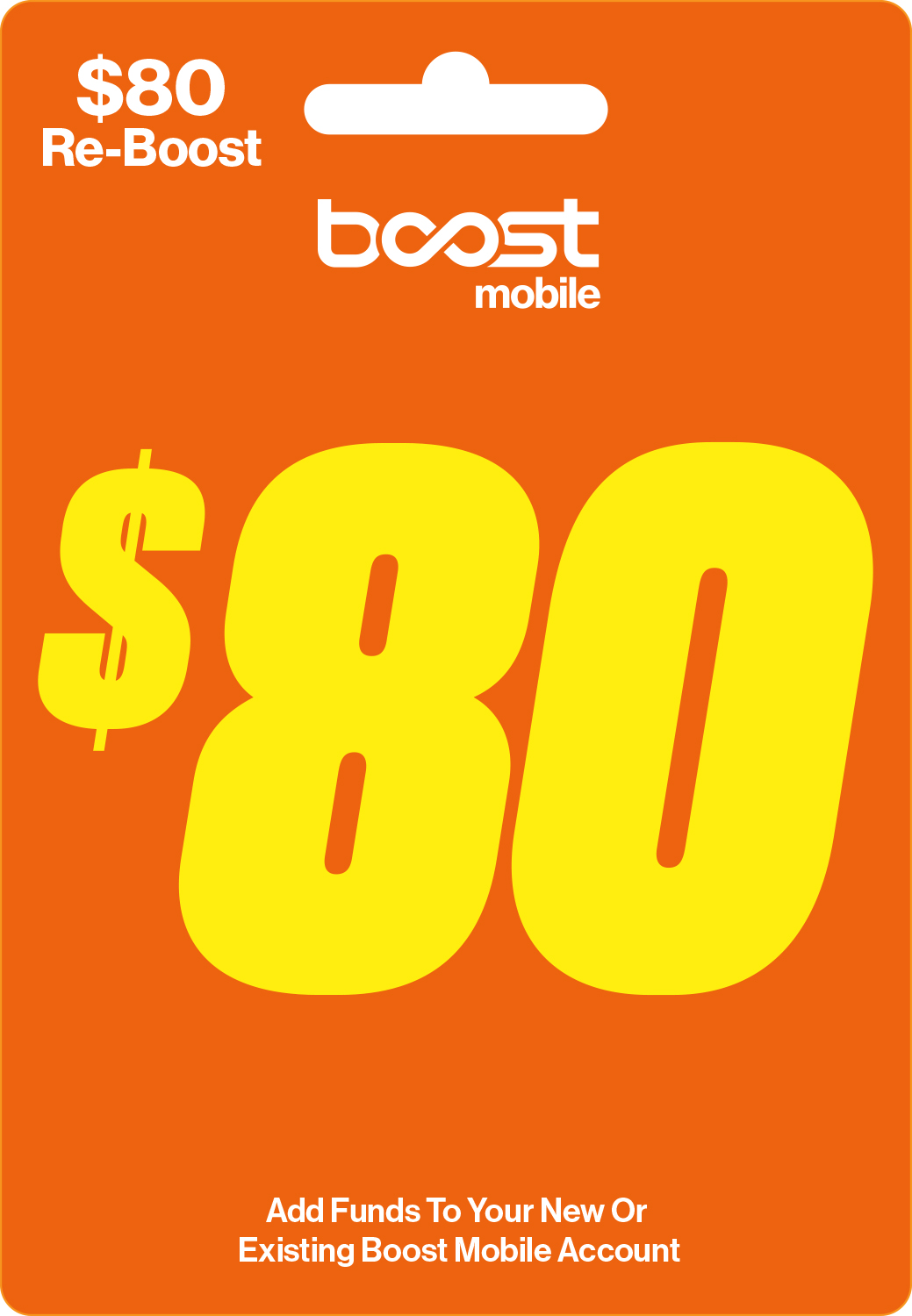 Boost Mobile $80 e-PIN Top Up (Email Delivery)