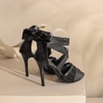 thumbnail image 3 of SACFOF Lace Up Heeled Sandals for Womens Strappy Heels Open Toe Tie Up Stiletto Heels Party Prom Dressy Sandals, 3 of 6