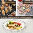 thumbnail image 3 of 8.3 inch Round Canning Steaming Racks, Casewin Stainless Steel Round Baking Cooling Rack Set of 1, Multi-Purpose for Air Fryer Pressure Cooker, Dishwasher Safe, 3 of 7