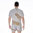 thumbnail image 2 of Lycoptera Fish Fossil Short Sleeve Men'S Rompers Casual Summer Jumpsuits Outfit, 2 of 4