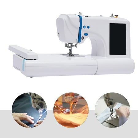 Miumaeov Embroidery Machines Computerized for Beginners Built-in Designs, Use for Home Clothing and Bedding with 4" x 9.2" Embroidery Area and Large LCD Touch Screen