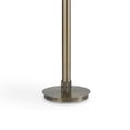 thumbnail image 4 of Benjara Modern Floor Lamp- White Linen Drum Shade- Brass Metal Pole- Round Base, 4 of 6