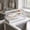 White, variant on Kuokaa Kitchen Sink Caddy with Sponge Brush and Soap Storage Sections plus Removable Drip Tray, Compact Plastic Counter Organizer keeping Washing Tools together beside Basin or Utility (Black)