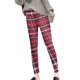 thumbnail image 3 of Gibobby leggings deportivos Leggings para mujer Pantalones casuales Elástico de cintura alta Patrón retro Impreso Forro polar Capris Termal Leggings de invierno de longitud completa（Rojo， S), 3 of 4