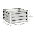 thumbnail image 3 of Outsunny 2' x 2' x 1' 2-Pieces Raised Garden Bed w/ Galvanised Steel Frame, 3 of 10