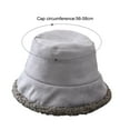 thumbnail image 7 of Travelwant Winter Plush Fuzzy Bucket Hat Faux Fur Shearling Sherpa Fisherman Hats for Women, 7 of 7