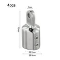 thumbnail image 1 of 4x Acier Inoxydable pour Bimini Capuchon Supérieur Tuyau Rond Externe Matériel de Canopy de Bateau, 1 of 8